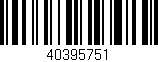 Código de barras (EAN, GTIN, SKU, ISBN): '40395751'