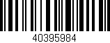 Código de barras (EAN, GTIN, SKU, ISBN): '40395984'