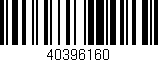 Código de barras (EAN, GTIN, SKU, ISBN): '40396160'