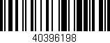 Código de barras (EAN, GTIN, SKU, ISBN): '40396198'