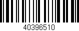 Código de barras (EAN, GTIN, SKU, ISBN): '40396510'