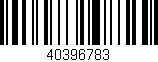 Código de barras (EAN, GTIN, SKU, ISBN): '40396783'