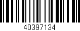 Código de barras (EAN, GTIN, SKU, ISBN): '40397134'