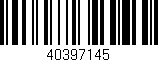Código de barras (EAN, GTIN, SKU, ISBN): '40397145'