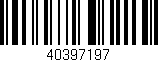 Código de barras (EAN, GTIN, SKU, ISBN): '40397197'