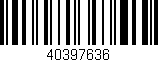 Código de barras (EAN, GTIN, SKU, ISBN): '40397636'