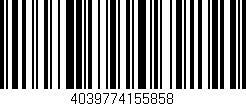 Código de barras (EAN, GTIN, SKU, ISBN): '4039774155858'
