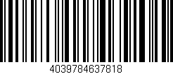 Código de barras (EAN, GTIN, SKU, ISBN): '4039784637818'