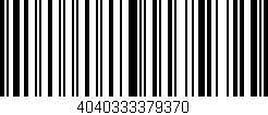 Código de barras (EAN, GTIN, SKU, ISBN): '4040333379370'