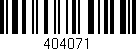 Código de barras (EAN, GTIN, SKU, ISBN): '404071'