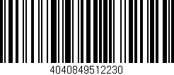 Código de barras (EAN, GTIN, SKU, ISBN): '4040849512230'