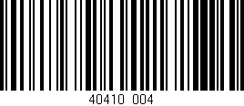 Código de barras (EAN, GTIN, SKU, ISBN): '40410/004'