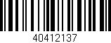 Código de barras (EAN, GTIN, SKU, ISBN): '40412137'