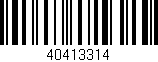 Código de barras (EAN, GTIN, SKU, ISBN): '40413314'
