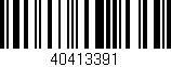 Código de barras (EAN, GTIN, SKU, ISBN): '40413391'
