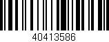 Código de barras (EAN, GTIN, SKU, ISBN): '40413586'