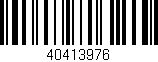 Código de barras (EAN, GTIN, SKU, ISBN): '40413976'