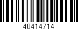 Código de barras (EAN, GTIN, SKU, ISBN): '40414714'