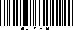 Código de barras (EAN, GTIN, SKU, ISBN): '4042323357948'
