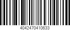 Código de barras (EAN, GTIN, SKU, ISBN): '4042470410633'