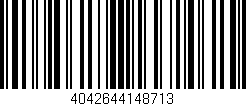 Código de barras (EAN, GTIN, SKU, ISBN): '4042644148713'