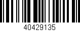 Código de barras (EAN, GTIN, SKU, ISBN): '40429135'