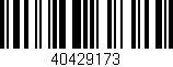 Código de barras (EAN, GTIN, SKU, ISBN): '40429173'