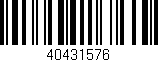 Código de barras (EAN, GTIN, SKU, ISBN): '40431576'