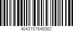 Código de barras (EAN, GTIN, SKU, ISBN): '4043157646062'