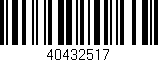 Código de barras (EAN, GTIN, SKU, ISBN): '40432517'