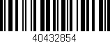 Código de barras (EAN, GTIN, SKU, ISBN): '40432854'