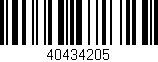 Código de barras (EAN, GTIN, SKU, ISBN): '40434205'