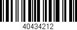 Código de barras (EAN, GTIN, SKU, ISBN): '40434212'