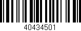 Código de barras (EAN, GTIN, SKU, ISBN): '40434501'