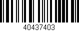 Código de barras (EAN, GTIN, SKU, ISBN): '40437403'