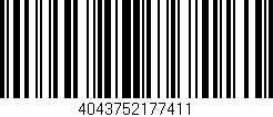 Código de barras (EAN, GTIN, SKU, ISBN): '4043752177411'