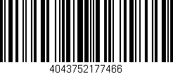 Código de barras (EAN, GTIN, SKU, ISBN): '4043752177466'