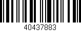 Código de barras (EAN, GTIN, SKU, ISBN): '40437883'