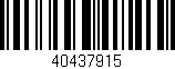 Código de barras (EAN, GTIN, SKU, ISBN): '40437915'