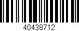 Código de barras (EAN, GTIN, SKU, ISBN): '40438712'