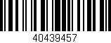 Código de barras (EAN, GTIN, SKU, ISBN): '40439457'