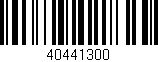 Código de barras (EAN, GTIN, SKU, ISBN): '40441300'