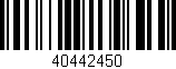 Código de barras (EAN, GTIN, SKU, ISBN): '40442450'