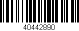 Código de barras (EAN, GTIN, SKU, ISBN): '40442890'
