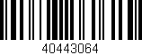 Código de barras (EAN, GTIN, SKU, ISBN): '40443064'