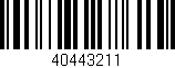 Código de barras (EAN, GTIN, SKU, ISBN): '40443211'