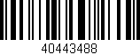 Código de barras (EAN, GTIN, SKU, ISBN): '40443488'