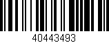 Código de barras (EAN, GTIN, SKU, ISBN): '40443493'