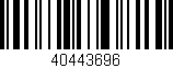 Código de barras (EAN, GTIN, SKU, ISBN): '40443696'