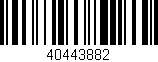 Código de barras (EAN, GTIN, SKU, ISBN): '40443882'